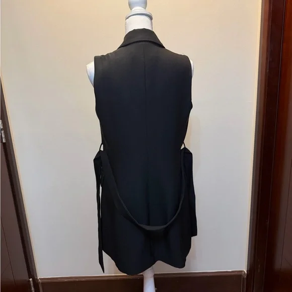 Zara Black Double-Breasted Vest Dress - Picture 8 of 13